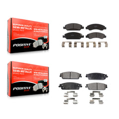 Positive Plus KPF-100137 Disc Brake Pad for 2007-2014 Cadillac Escalade, Cadillac Escalade ESV and More - Front and Rear