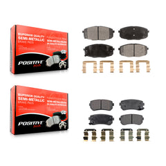 Positive Plus KPF-100155 Disc Brake Pad for 2009-2013 Kia Forte5, Hyundai Elantra and More - Front and Rear