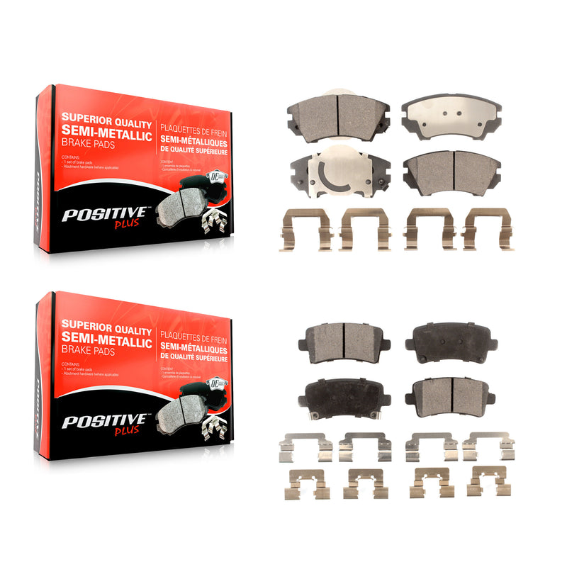 Positive Plus KPF-100160 Disc Brake Pad for 2011 Saab 9-5 - Front and Rear