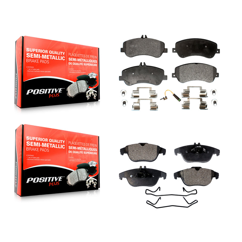 Positive Plus KPF-100165 Disc Brake Pad for 2010-2015 Mercedes-Benz GLK250, Mercedes-Benz GLK350 - Front and Rear