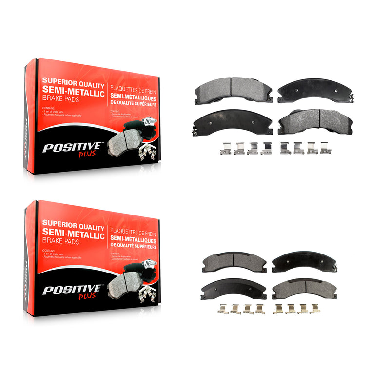 Positive Plus KPF-100169 Disc Brake Pad for 2012-2024 Nissan TITAN XD, Nissan NV1500 and More - Front and Rear