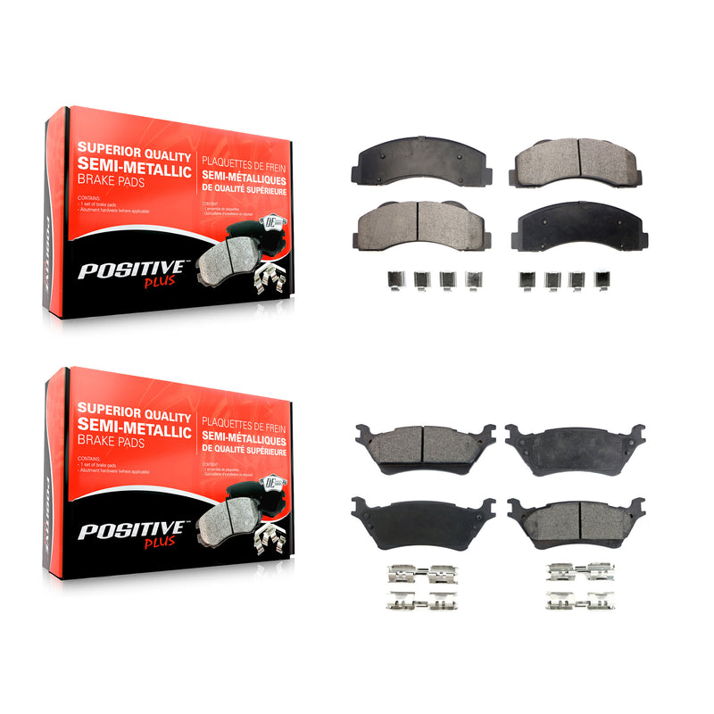 Positive Plus KPF-100177 Disc Brake Pad for 2012-2017 Ford F-150 - Front and Rear