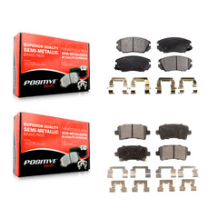 Positive Plus KPF-100179 Disc Brake Pad for 2010-2020 Chevrolet Malibu Limited, Chevrolet Impala and More - Front and Rear