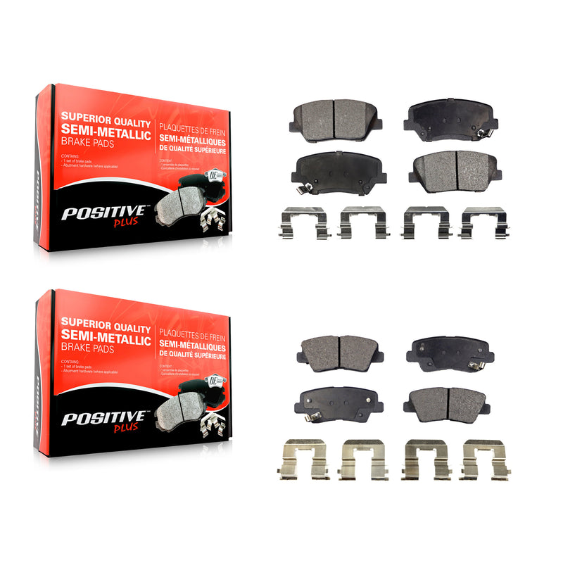 Positive Plus KPF-100185 Disc Brake Pad for 2012-2017 Hyundai Azera - Front and Rear