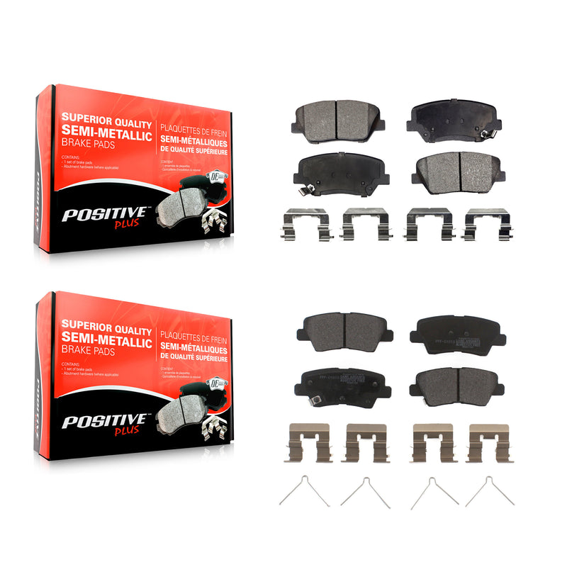 Positive Plus KPF-100187 Disc Brake Pad for 2014-2017 Kia Rondo - Front and Rear