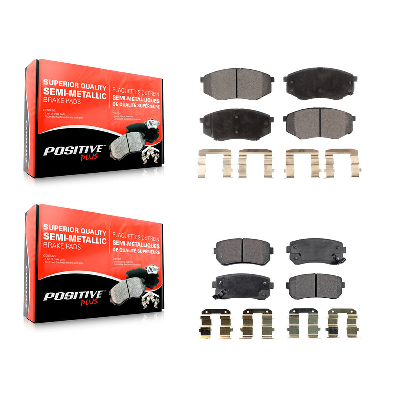 Positive Plus KPF-100190 Disc Brake Pad for 2010-2012 Kia Sportage, Hyundai Tucson - Front and Rear