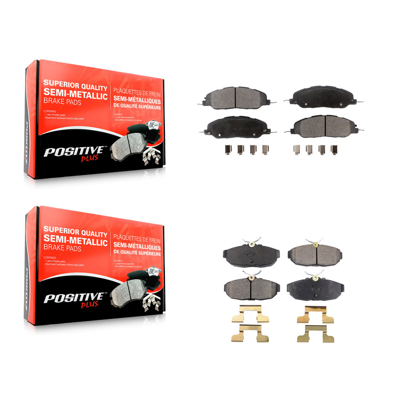 Positive Plus KPF-100194 Disc Brake Pad for 2005-2010 Ford Mustang, Avanti Avanti - Front and Rear