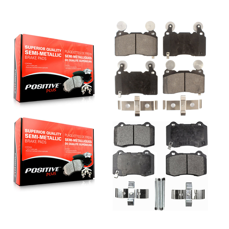 Positive Plus KPF-100196 Disc Brake Pad for 2010-2017 Chevrolet SS, Chevrolet Camaro - Front and Rear
