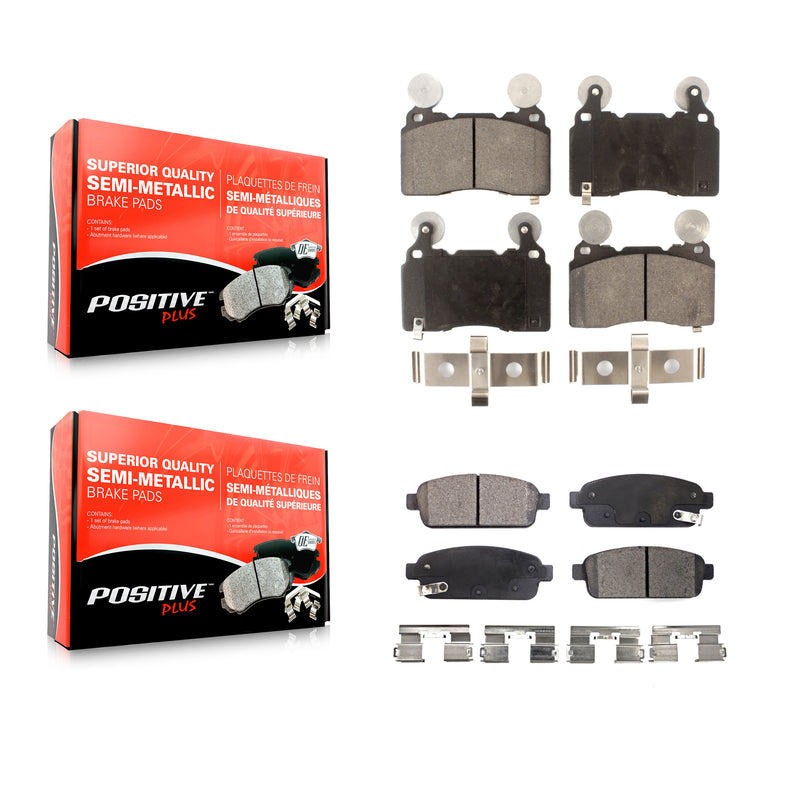 Positive Plus KPF-100197 Disc Brake Pad for 2015-2016 Cadillac ELR - Front and Rear