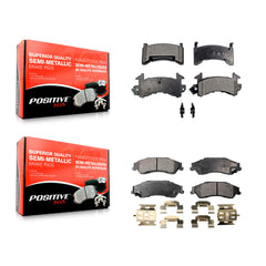 Positive Plus KPF-100217 Disc Brake Pad for 1997-2002 Chevrolet S10, GMC Sonoma and More - Front and Rear