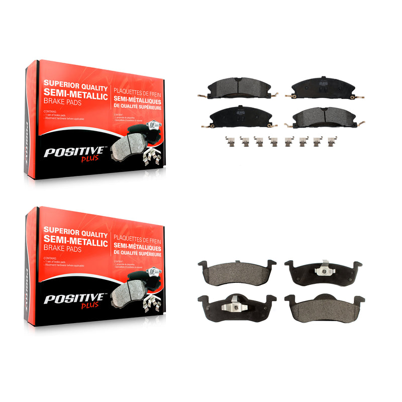 Positive Plus KPF-100237 Disc Brake Pad for 2017-2019 Lincoln MKT - Front and Rear