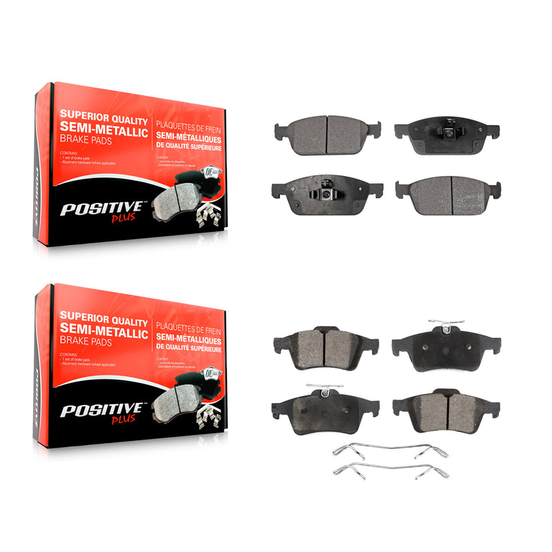 Positive Plus KPF-100247 Disc Brake Pad for 2013-2023 Ford Transit Connect, Ford Escape - Front and Rear