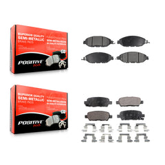 Positive Plus KPF-100249 Disc Brake Pad for 2013-2024 Nissan Murano, INFINITI QX60 and More - Front and Rear