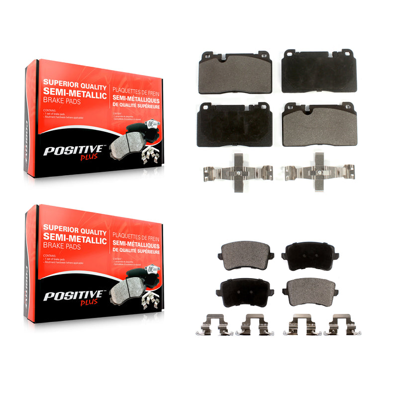 Positive Plus KPF-100253 Disc Brake Pad for 2013-2017 Audi Q5 - Front and Rear