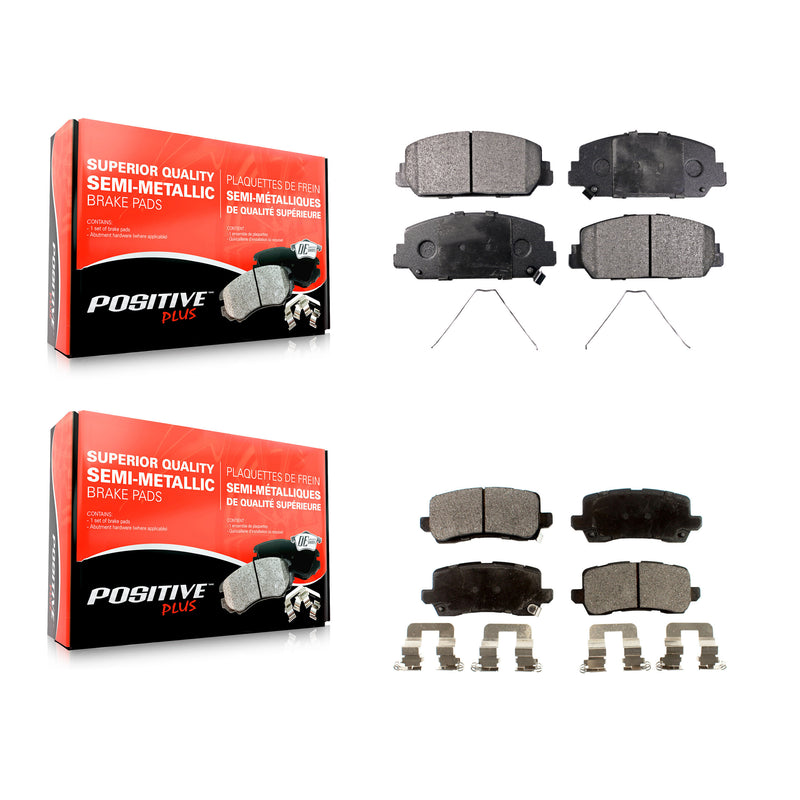 Positive Plus KPF-100260 Disc Brake Pad for 2014-2020 Acura RLX - Front and Rear