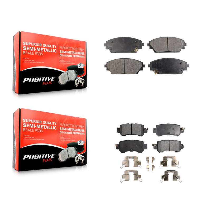 Positive Plus KPF-100267 Disc Brake Pad for 2016-2018 Mazda CX-3 - Front and Rear