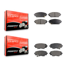 Positive Plus KPF-100268 Disc Brake Pad for 2014-2018 Mazda 3, Mazda 3 Sport - Front and Rear