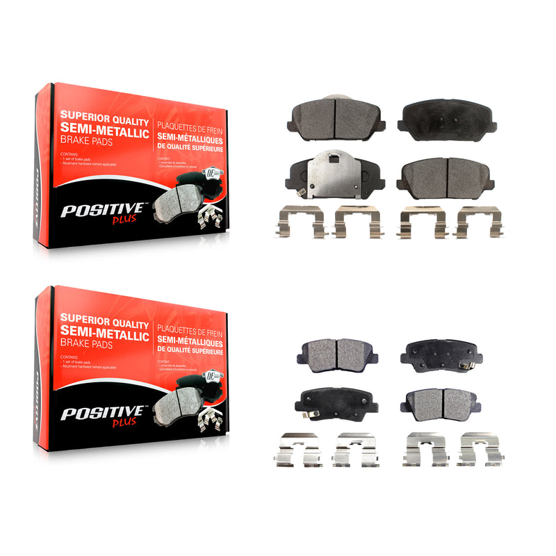 Positive Plus KPF-100269 Disc Brake Pad for 2014-2016 Kia Forte, Kia Forte Koup, Kia Forte5 - Front and Rear