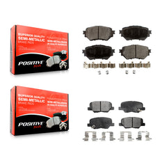 Positive Plus KPF-100272 Disc Brake Pad for 2014-2018 Mazda 3, Mazda 3 Sport - Front and Rear