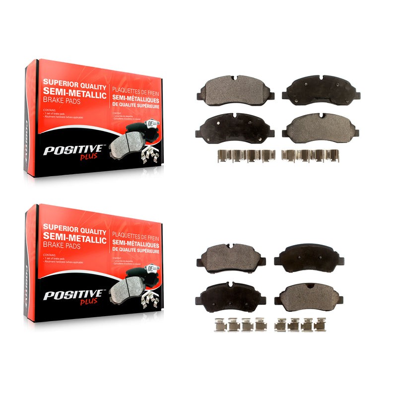 Positive Plus KPF-100273 Disc Brake Pad for 2015-2019 Ford Transit-250, Ford Transit-150 and More - Front and Rear
