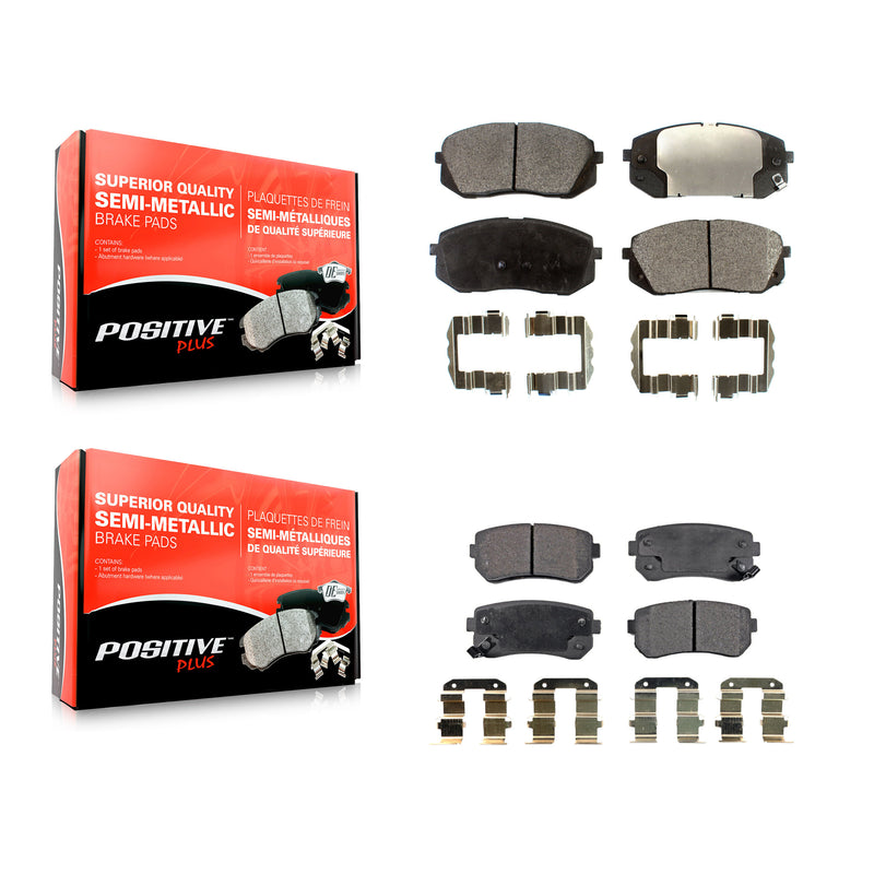 Positive Plus KPF-100275 Disc Brake Pad for 2015 Hyundai Sonata - Front and Rear
