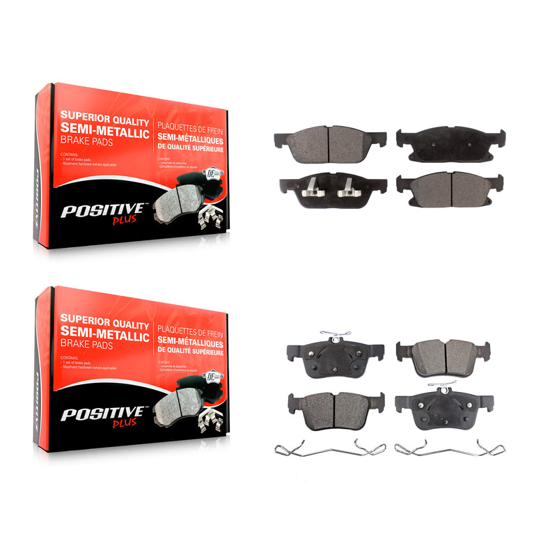 Positive Plus KPF-100276 Disc Brake Pad for 2015-2023 Ford Edge, Lincoln Nautilus, Lincoln MKX - Front and Rear
