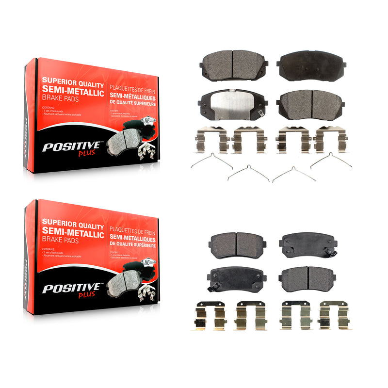 Positive Plus KPF-100277 Disc Brake Pad for 2016 Hyundai Sonata - Front and Rear