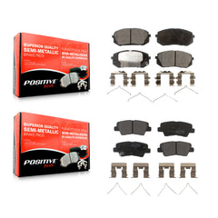 Positive Plus KPF-100278 Disc Brake Pad for 2016-2023 Kia Optima, Hyundai Kona Electric and More - Front and Rear