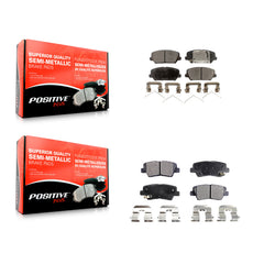 Positive Plus KPF-100279 Disc Brake Pad for 2017 Kia Forte Koup - Front and Rear