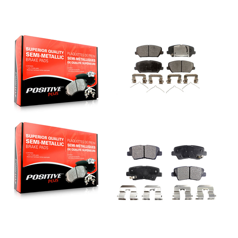 Positive Plus KPF-100279 Disc Brake Pad for 2017 Kia Forte Koup - Front and Rear