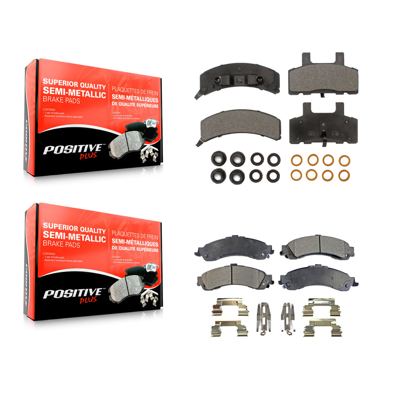 Positive Plus KPF-100296 Disc Brake Pad for 2000 GMC Yukon - Front and Rear