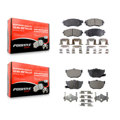 Positive Plus KPF-100299 Disc Brake Pad for 1990-1992 Nissan Stanza - Front and Rear