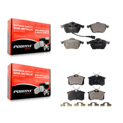 Positive Plus KPF-100328 Disc Brake Pad for 1998-2006 Volkswagen Golf, Volkswagen Jetta and More - Front and Rear