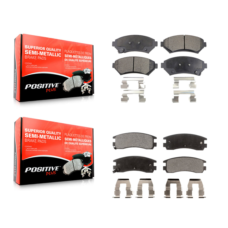 Positive Plus KPF-100330 Disc Brake Pad for 1997-2005 Pontiac Bonneville, Cadillac Seville and More - Front and Rear
