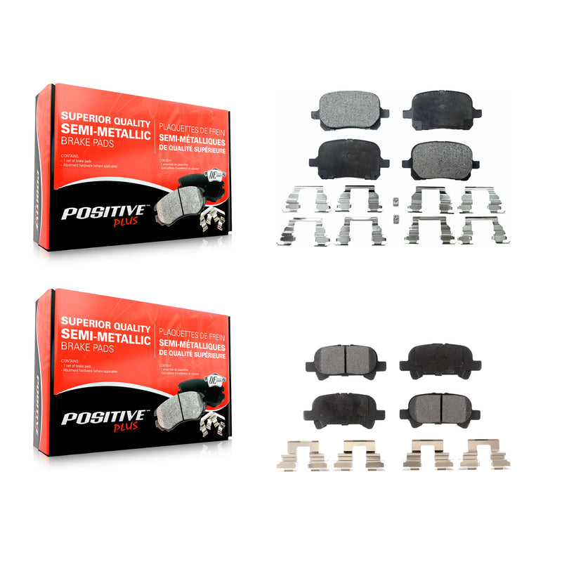 Positive Plus KPF-100337 Disc Brake Pad for 1999-2004 Toyota Solara, Toyota Avalon, Toyota Camry - Front and Rear