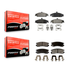 Positive Plus KPF-100342 Disc Brake Pad for 1999-2005 Oldsmobile Alero, Pontiac Grand Am - Front and Rear