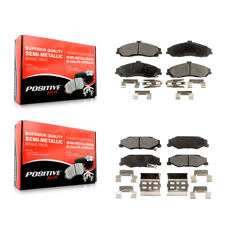 Positive Plus KPF-100343 Disc Brake Pad for 1997-2013 Chevrolet Corvette, Cadillac XLR - Front and Rear