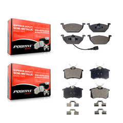 Positive Plus KPF-100346 Disc Brake Pad for 1999-2010 Volkswagen Beetle, Volkswagen Jetta - Front and Rear