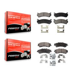 Positive Plus KPF-100355 Disc Brake Pad for 1999-2007 Chevrolet Silverado 1500 Classic, GMC Sierra 1500 Classic and More - Front and Rear