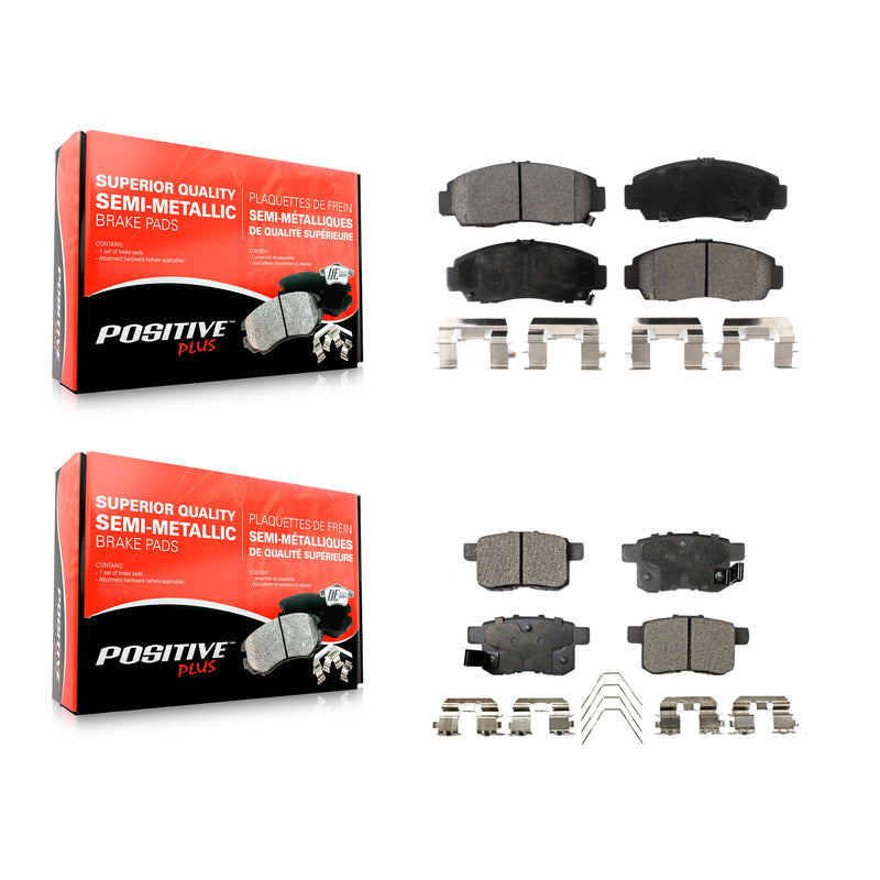 Positive Plus KPF-100359 Disc Brake Pad for 2008-2010 Acura TSX, Honda Accord - Front and Rear