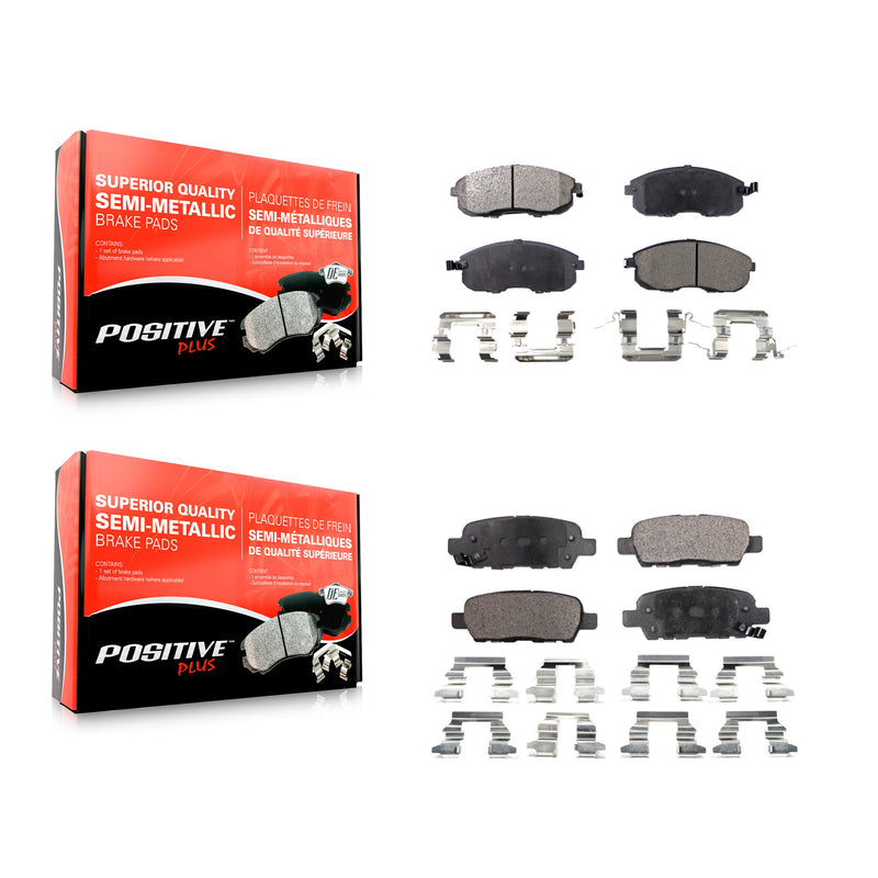 Positive Plus KPF-100369 Disc Brake Pad for 2002-2019 Nissan Juke, Nissan Altima and More - Front and Rear