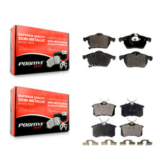Positive Plus KPF-100370 Disc Brake Pad for 1998-1999 Audi A4, Volkswagen Passat - Front and Rear