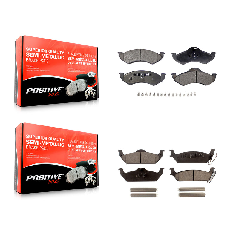 Positive Plus KPF-100372 Disc Brake Pad for 2002 Dodge Dakota - Front and Rear