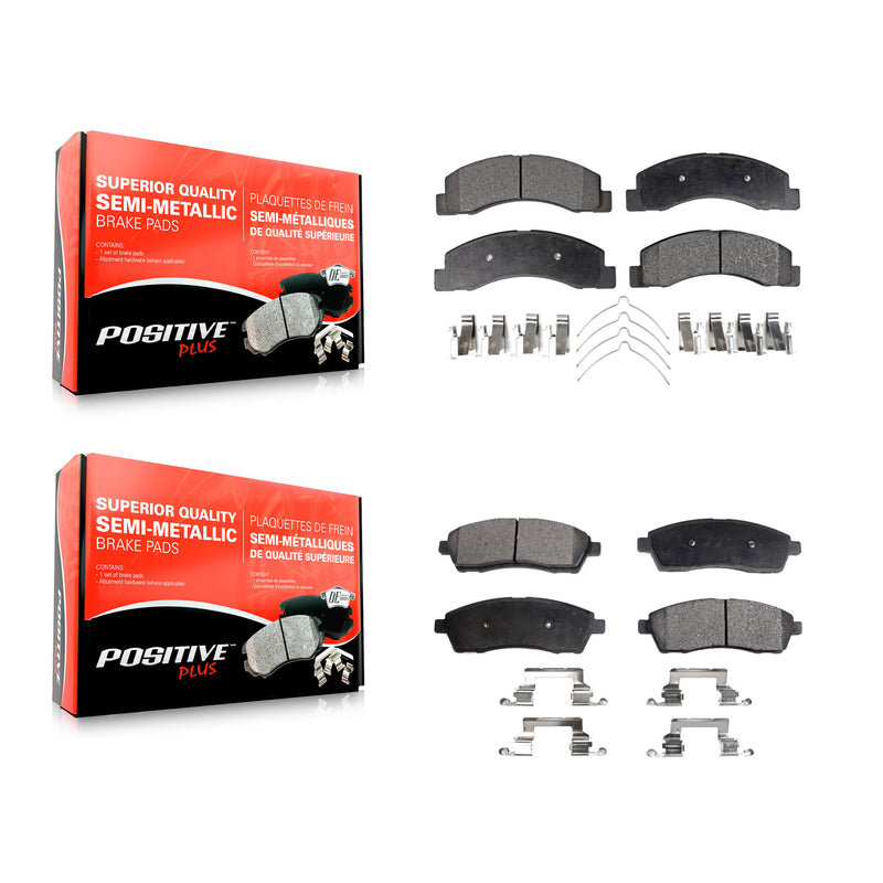 Positive Plus KPF-100373 Disc Brake Pad for 1999-2005 Ford Excursion, Ford F-250 Super Duty, Ford F-350 Super Duty - Front and Rear
