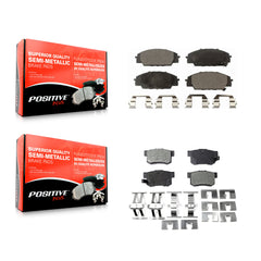 Positive Plus KPF-100374 Disc Brake Pad for 2000-2011 Acura CSX, Honda Civic and More - Front and Rear