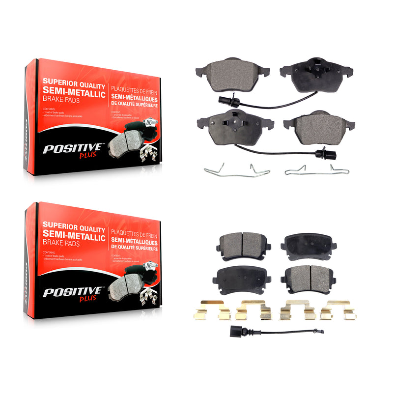 Positive Plus KPF-100378 Disc Brake Pad for 2003-2004 Audi RS6 - Front and Rear