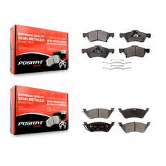 Positive Plus KPF-100395 Disc Brake Pad for 2001-2007 Dodge Grand Caravan, Chrysler Town & Country and More - Front and Rear
