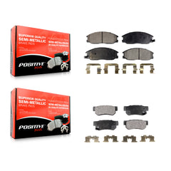 Positive Plus KPF-100396 Disc Brake Pad for 2001-2006 Kia Amanti, Hyundai XG350 and More - Front and Rear
