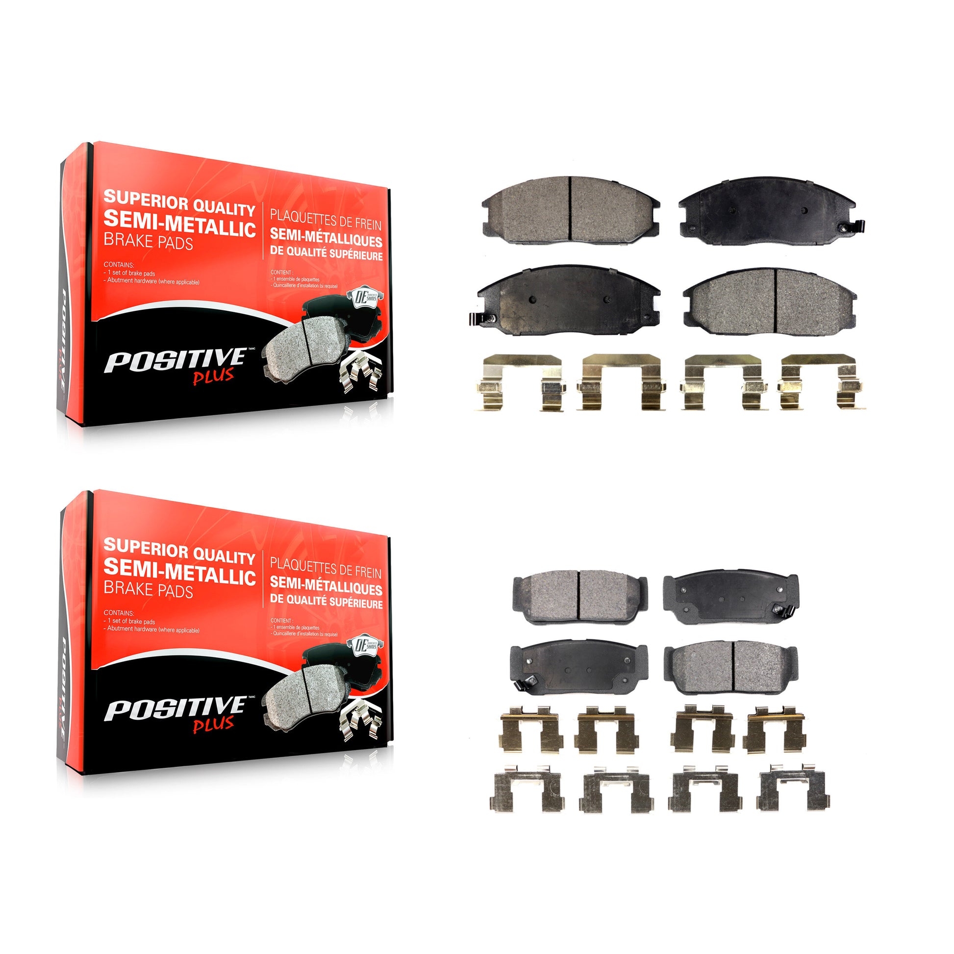 Positive Plus KPF-100397 Disc Brake Pad for 2003-2009 Kia Sorento - Front and Rear