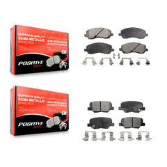 Positive Plus KPF-100399 Disc Brake Pad for 2013-2024 Mitsubishi Outlander, Mitsubishi Outlander Sport, Mitsubishi RVR - Front and Rear